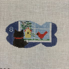 8 Cats Watching Canvas - KC Needlepoint