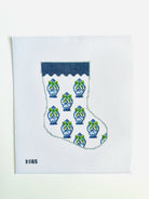 Ginger Jar Pattern Ornament Sized Stocking Canvas - KC Needlepoint