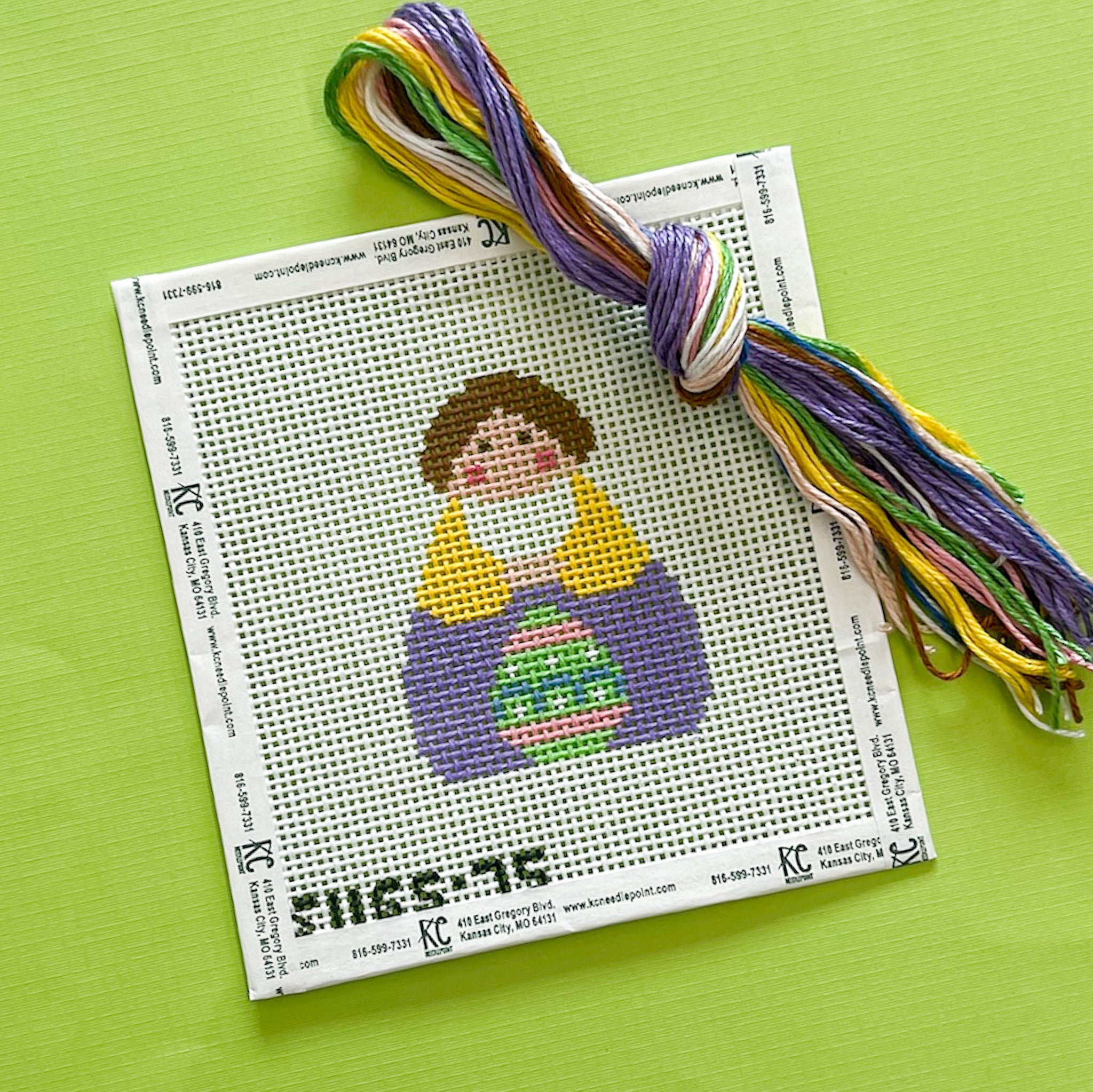 Easter Egg Angel Kit - KC Needlepoint