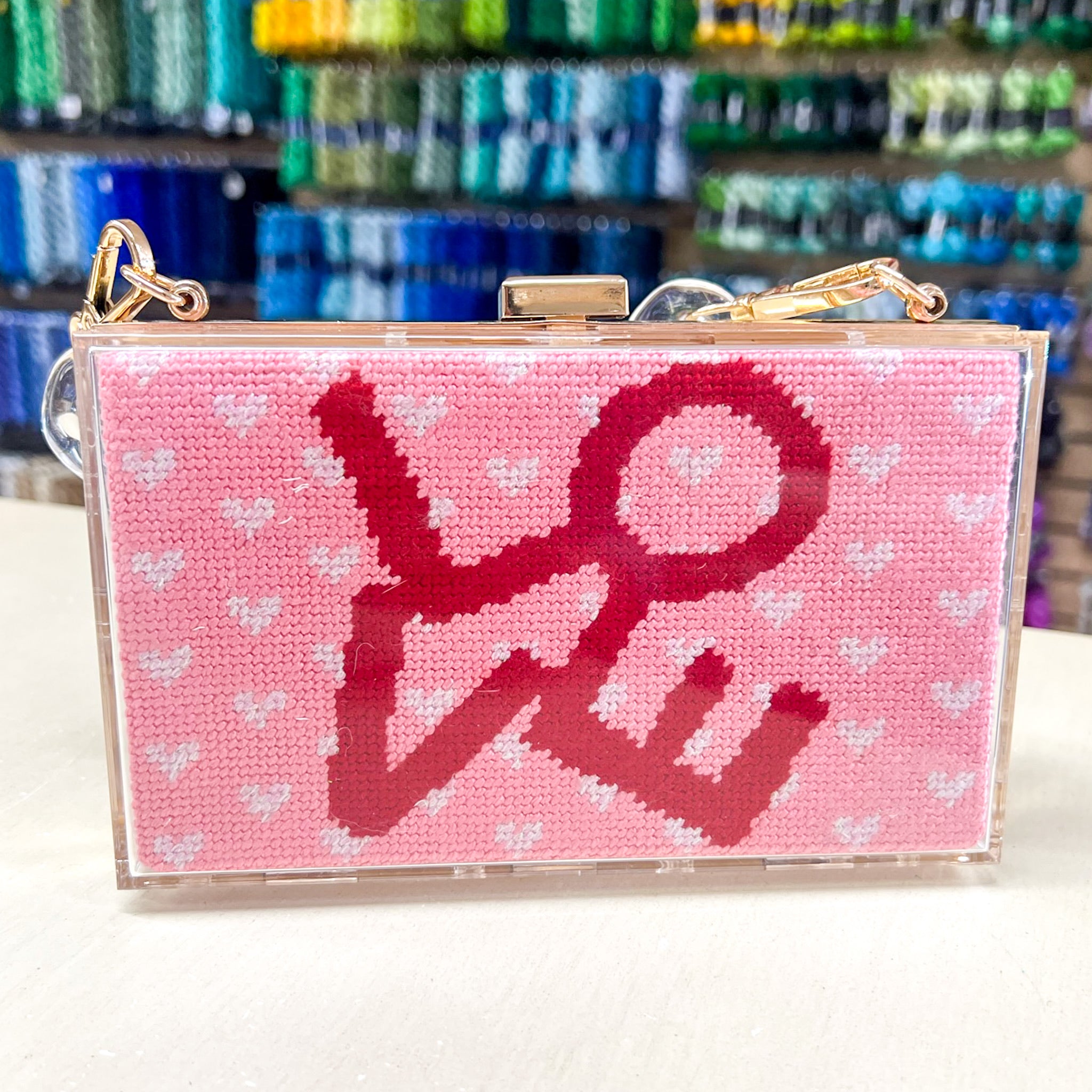 Lovevolve Acrylic Purse - KC Needlepoint