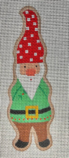 Gnome Christmas Cookie Canvas - KC Needlepoint