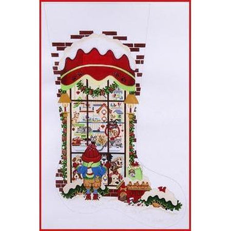 Pet Store Stocking Canvas - KC Needlepoint