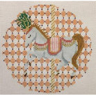 Carousel Round Canvas - KC Needlepoint