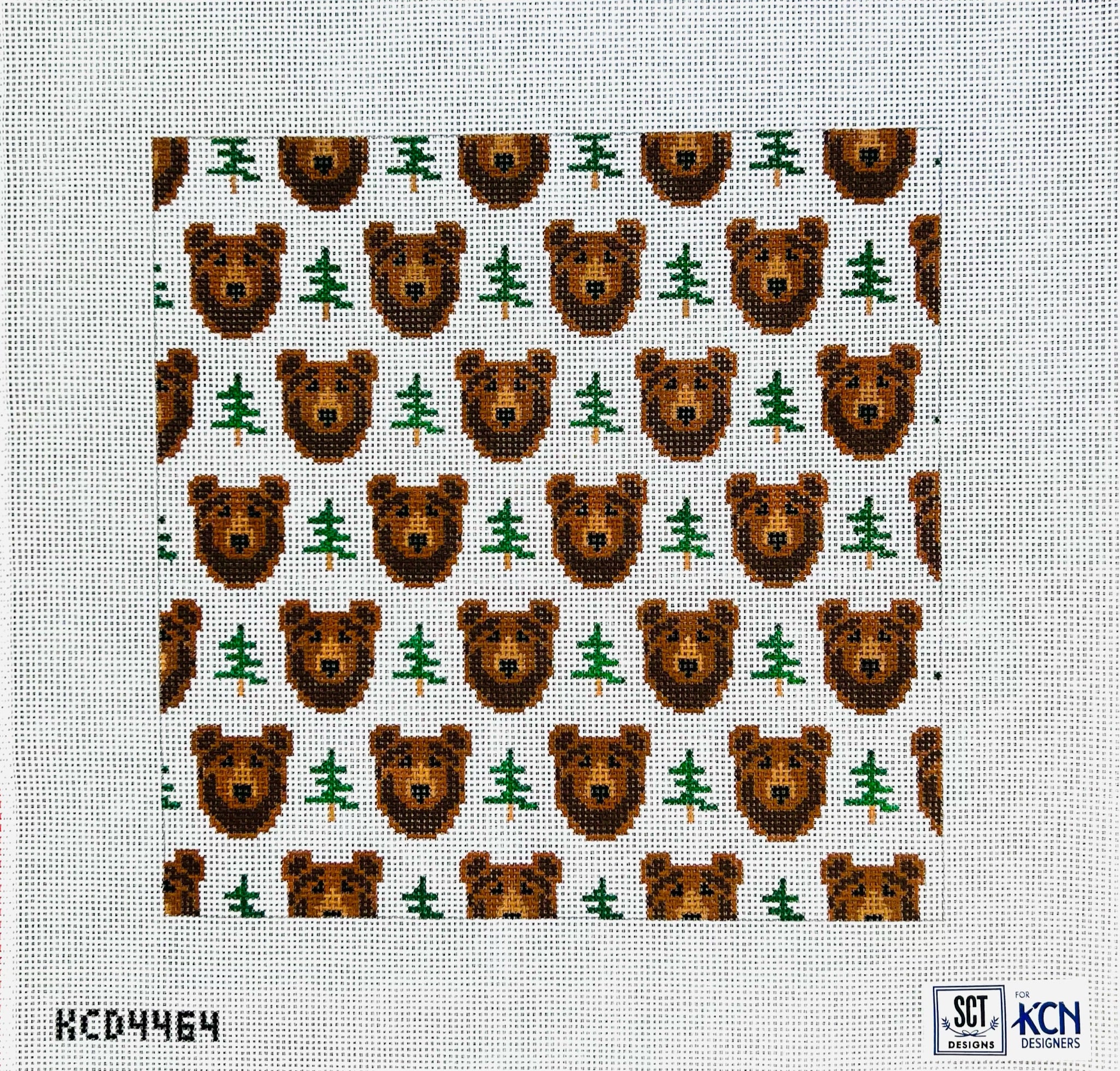 Grin and Bear It Canvas - KC Needlepoint