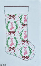 Ballet Stocking Canvas - KC Needlepoint