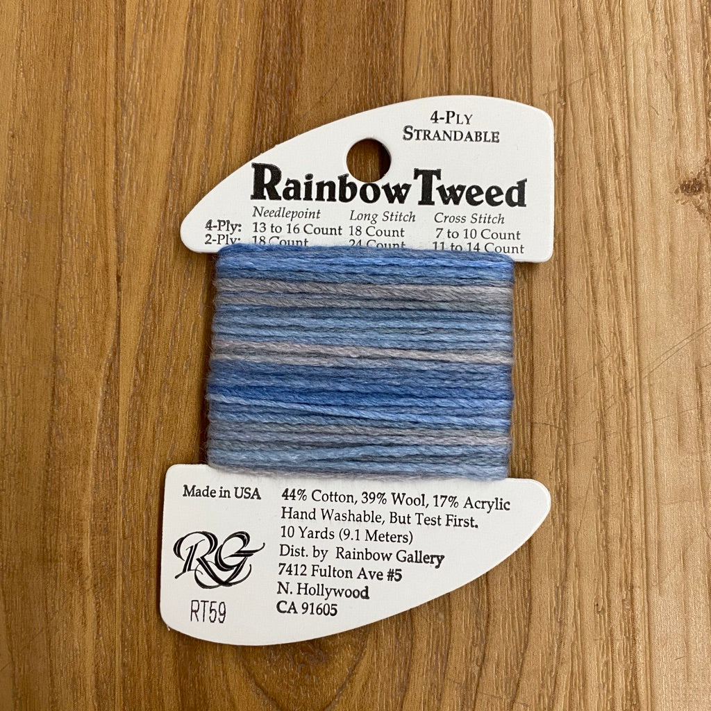 Rainbow Tweed RT59 Winter Sky - KC Needlepoint