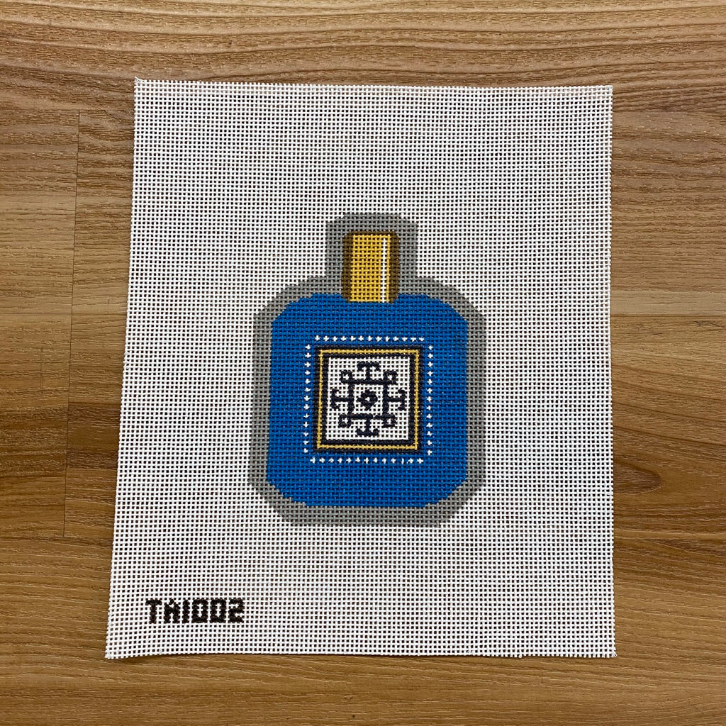 Logo Perfume Bottle Needlepoint Canvas - needlepoint