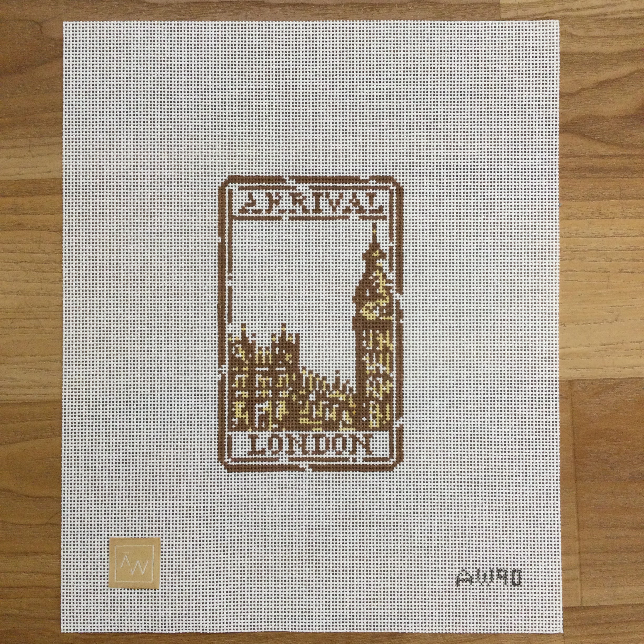 London Stamp-New York Canvas - KC Needlepoint