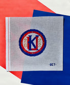 KU Championship Round Canvas - KC Needlepoint