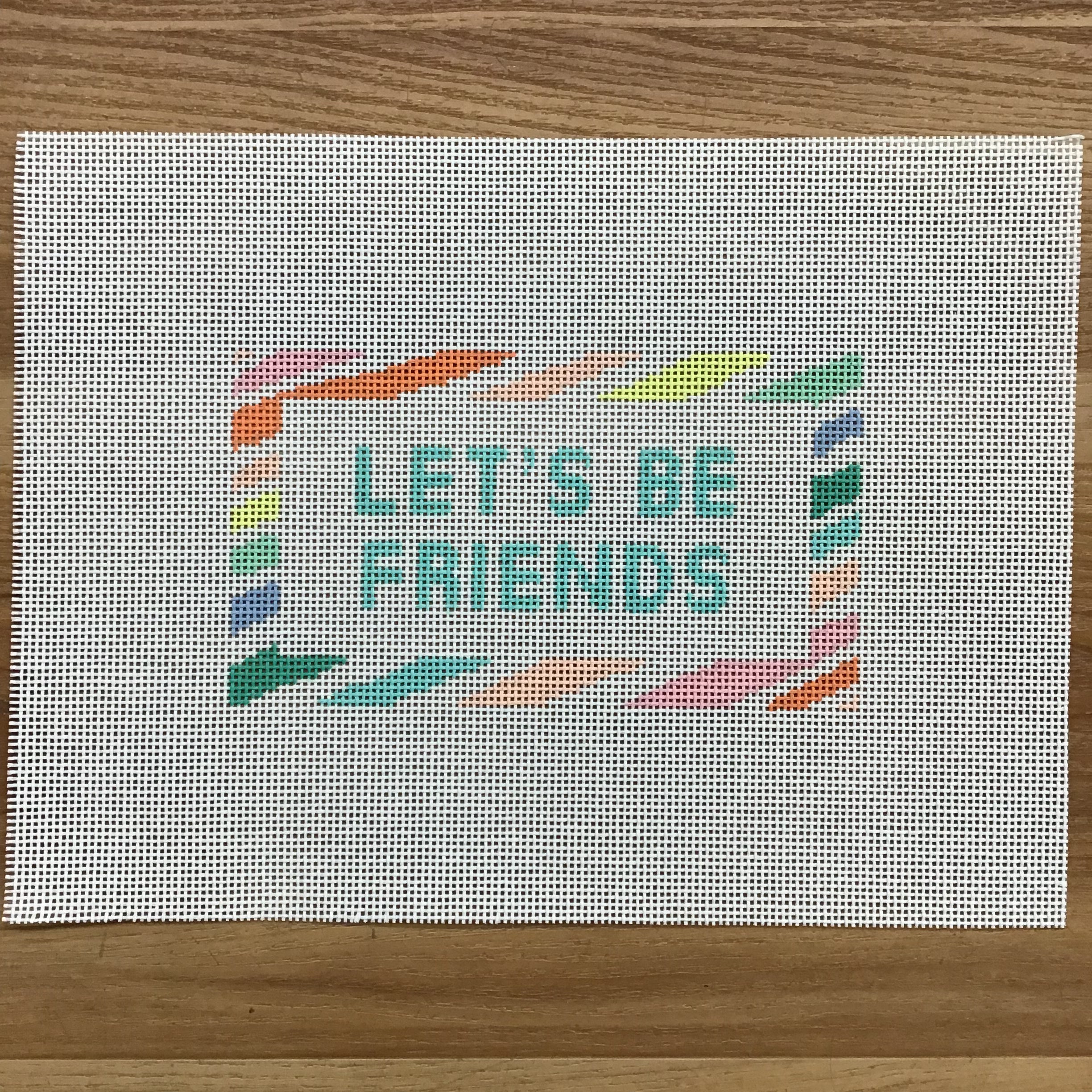 Let's Be Friends Canvas - KC Needlepoint