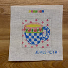 Small Cups #2 Coaster Canvas - KC Needlepoint