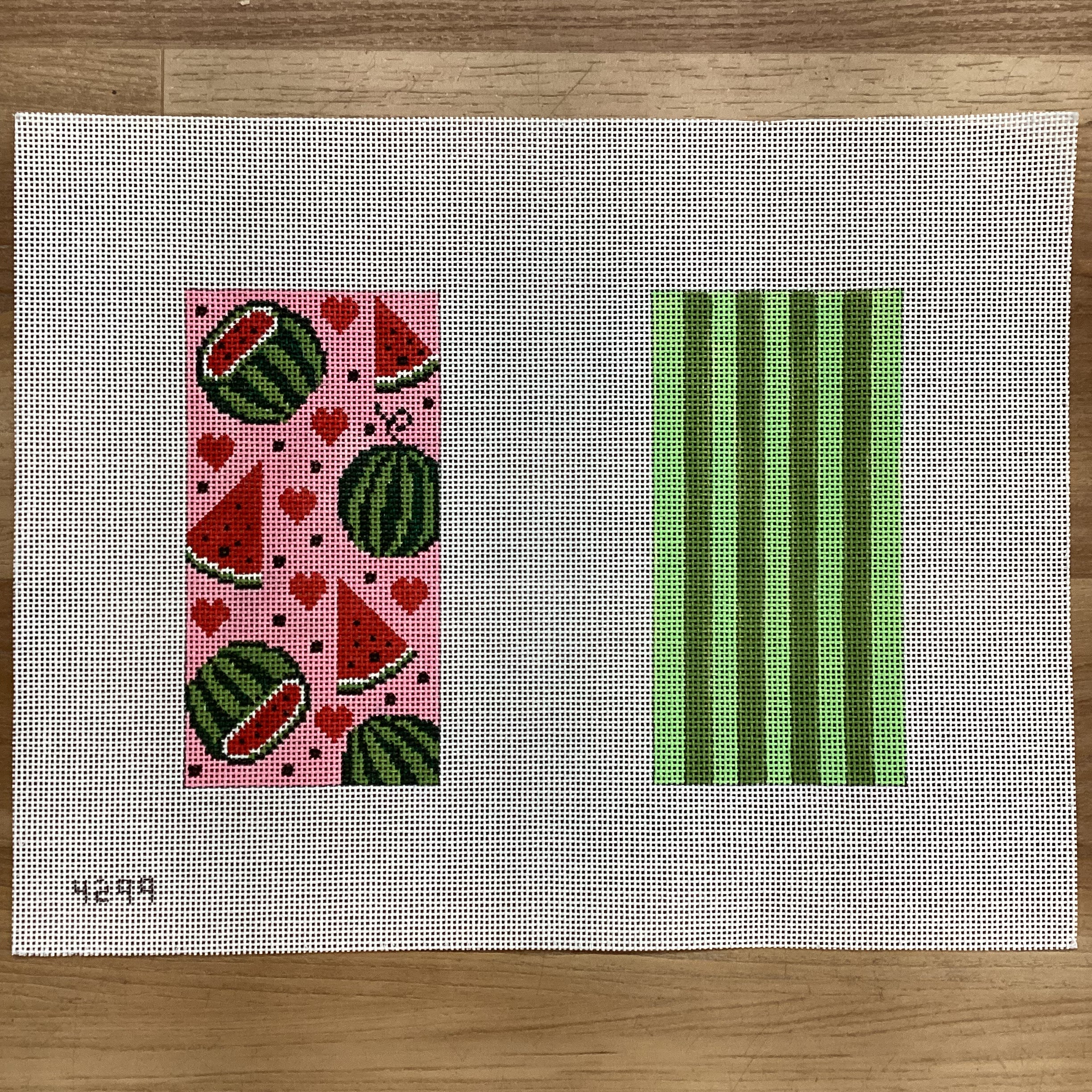 Watermelon Love Eyeglass Case Canvas - KC Needlepoint