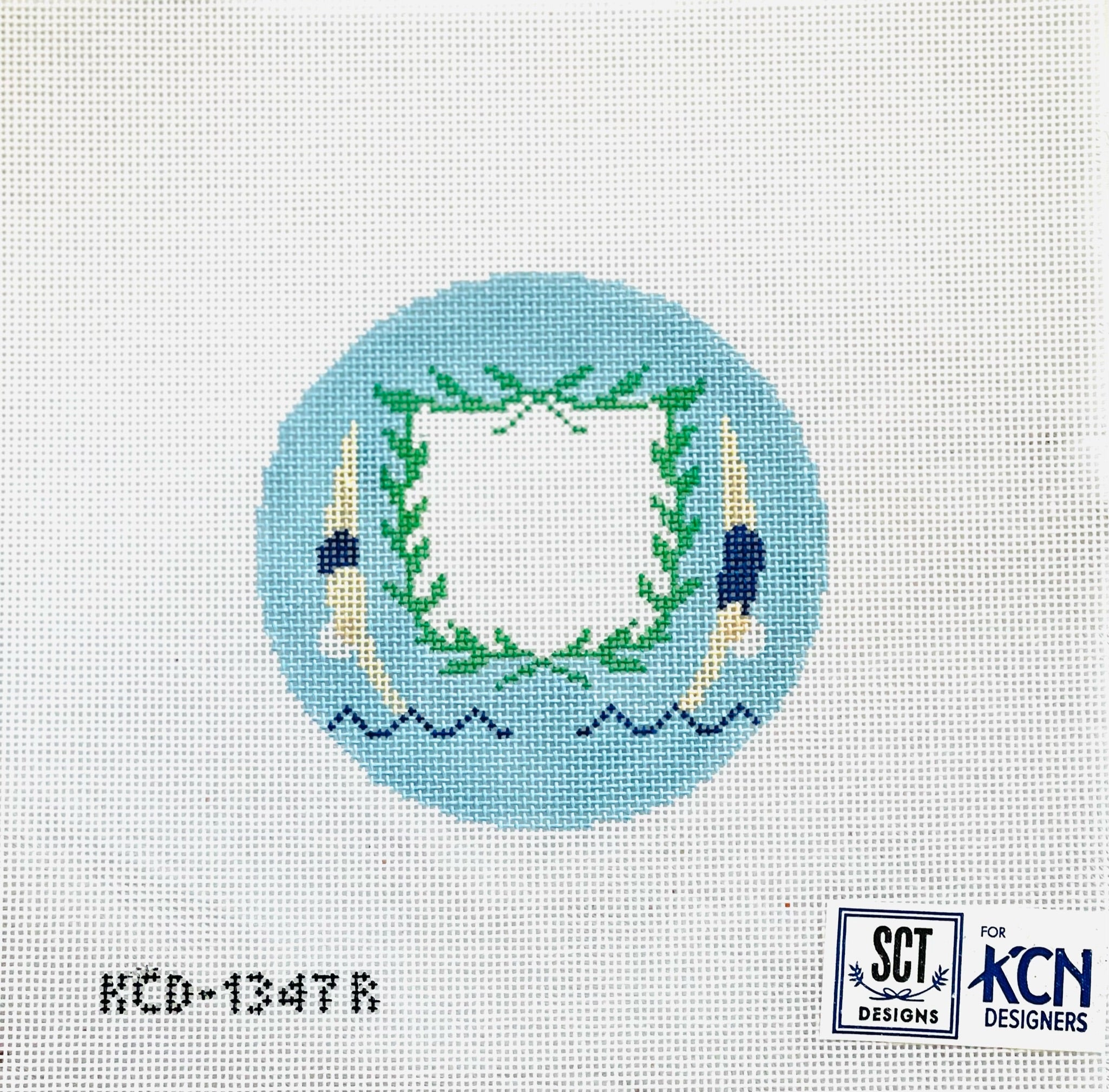 Swim/Dive Crest Canvas - KC Needlepoint