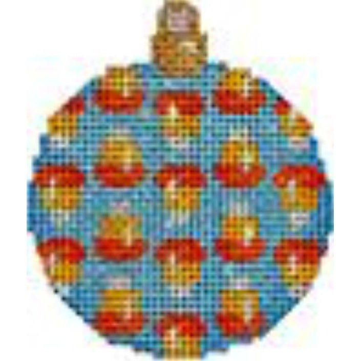 Candy Corn Mini Ball Canvas - KC Needlepoint