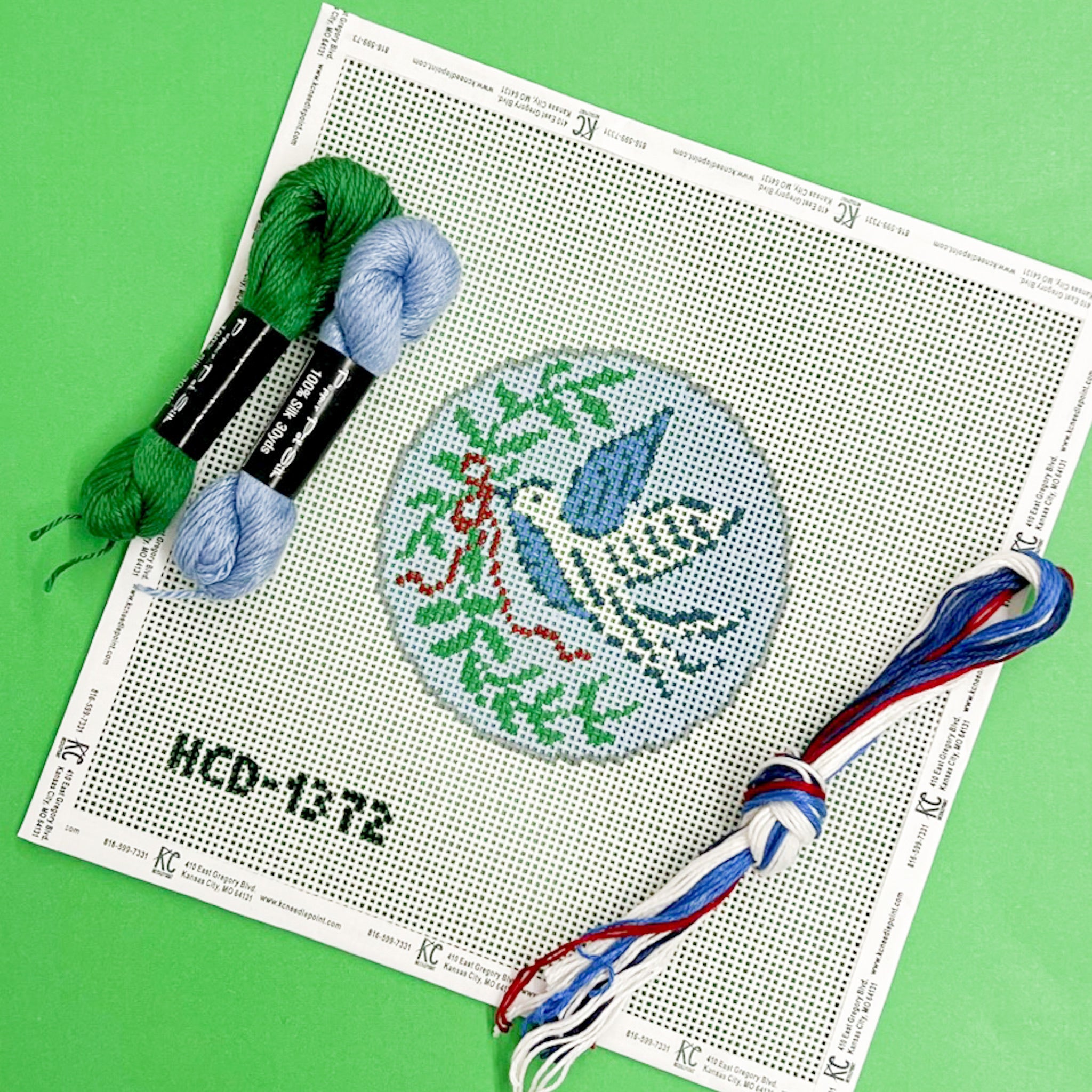 Holiday Dove Kit - KC Needlepoint