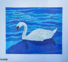 Swan Pillow Canvas - KC Needlepoint