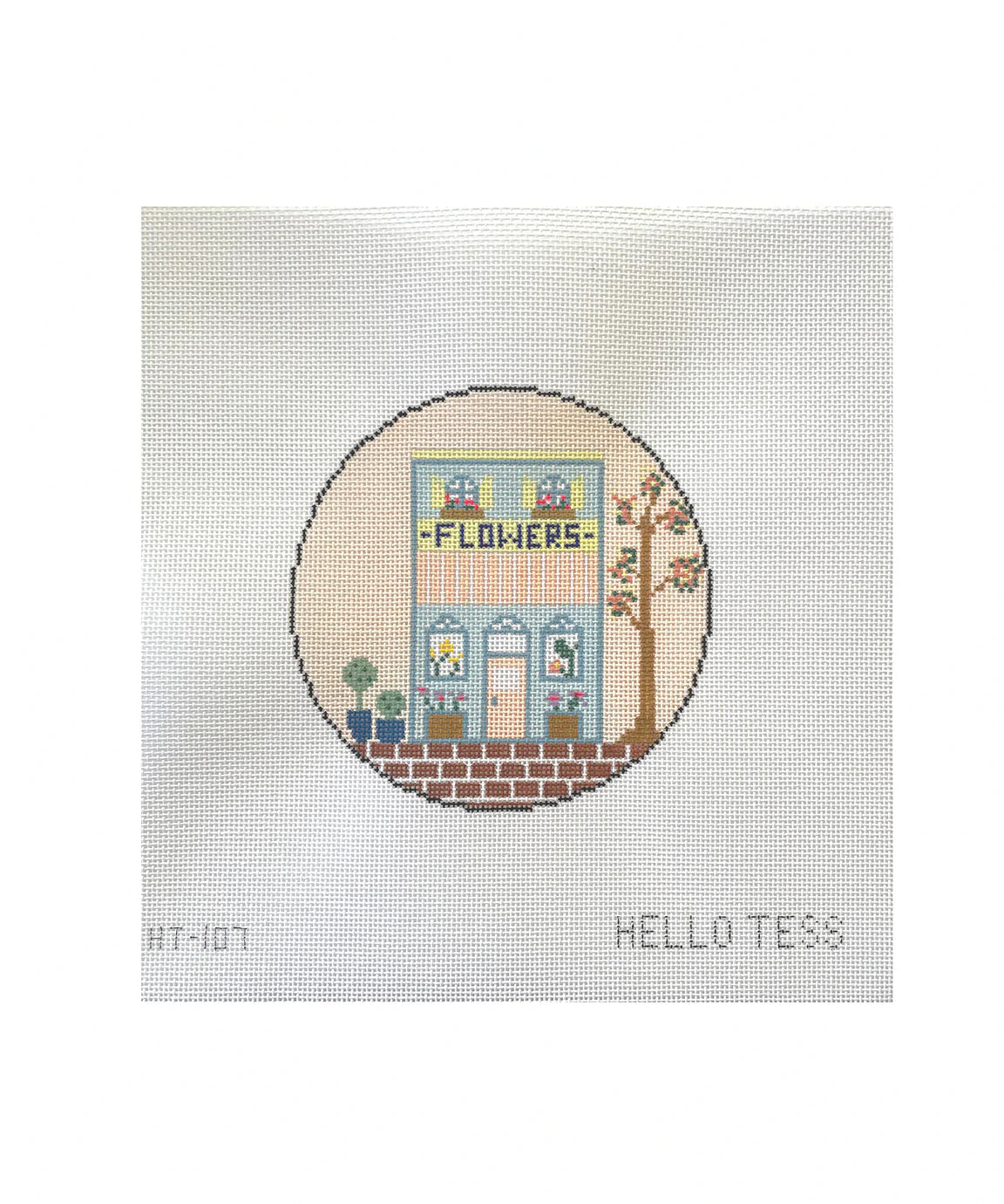 Flowershop Canvas - KC Needlepoint