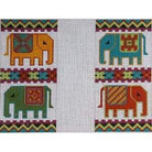 Royal Elephant Eyeglass Case Canvas - KC Needlepoint