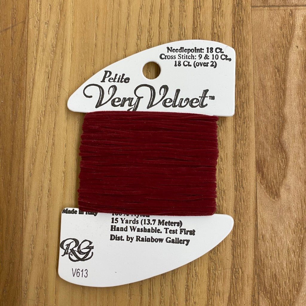 Petite Very Velvet V613 Burgundy - KC Needlepoint