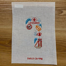 Lifeguard Candy Cane Canvas - KC Needlepoint