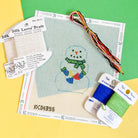 Snowman with Beach Ball Kit - KC Needlepoint