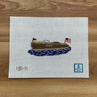 Wooden Needlepoint Boat Canvas - KC Needlepoint