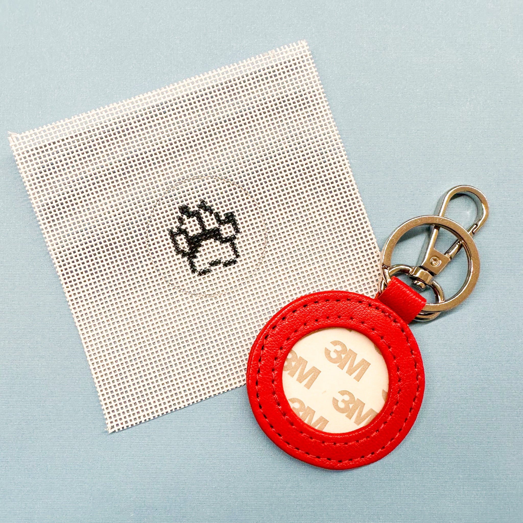 Dog Paw Key Fob Kit - KC Needlepoint