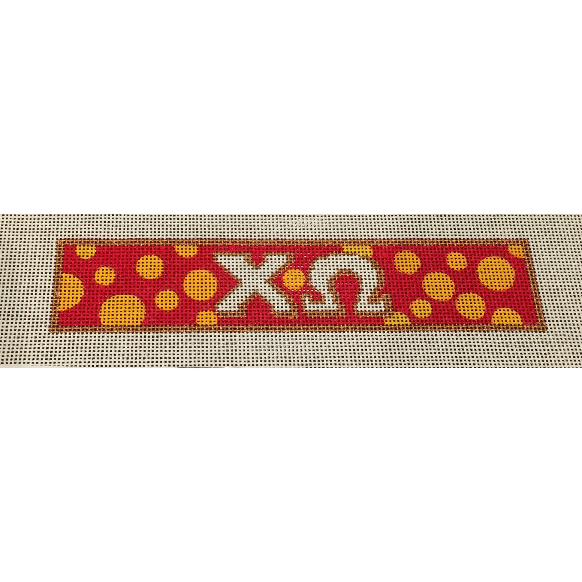 Chi Omega Bracelet Canvas - KC Needlepoint