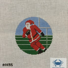 Football Santa Canvas - KC Needlepoint