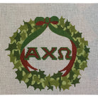 Alpha Chi Omega Wreath Canvas - KC Needlepoint