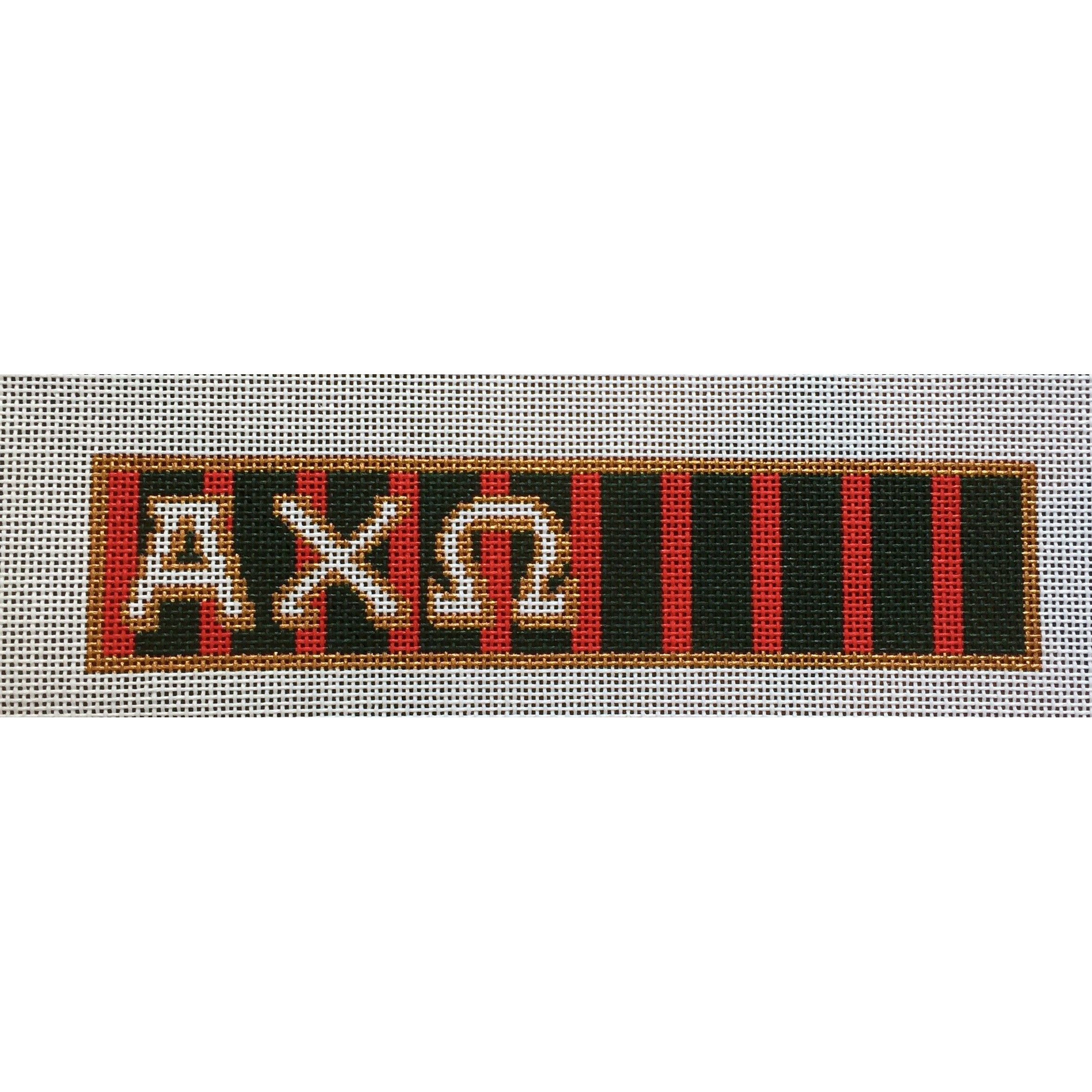 Alpha Chi Omega Key Fob Canvas - KC Needlepoint