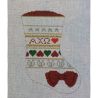 Alpha Chi Omega Mini Sock Canvas - KC Needlepoint