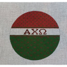 Alpha Chi Omega Round Canvas - KC Needlepoint