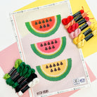 Watermelon Bunting Trio - KC Needlepoint