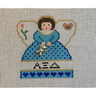 Alpha Xi Delta Mini Angel Canvas - KC Needlepoint