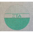 Zeta Tau Alpha Round Canvas - KC Needlepoint