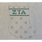 Zeta Tau Alpha Mini Sock Canvas - KC Needlepoint