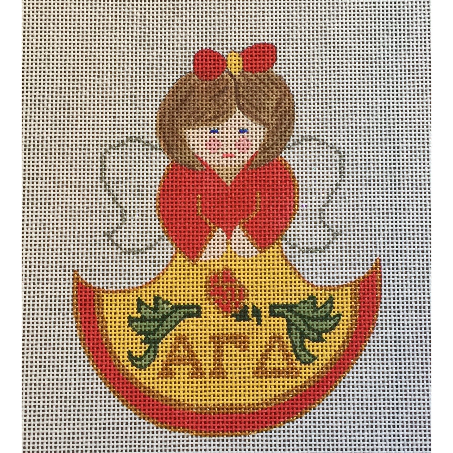 Alpha Gamma Delta Angel Canvas - KC Needlepoint