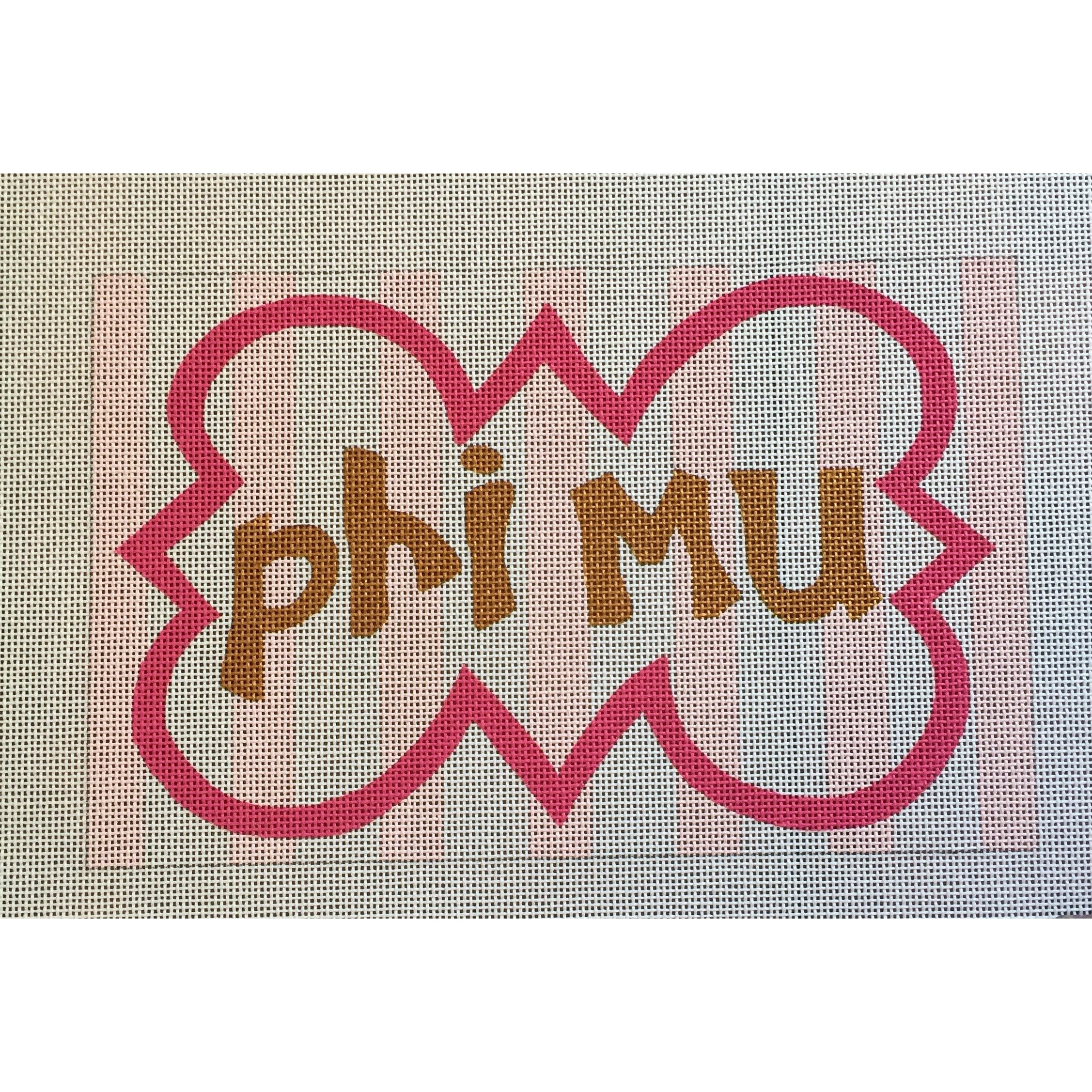 Phi Mu Nickname Canvas - KC Needlepoint