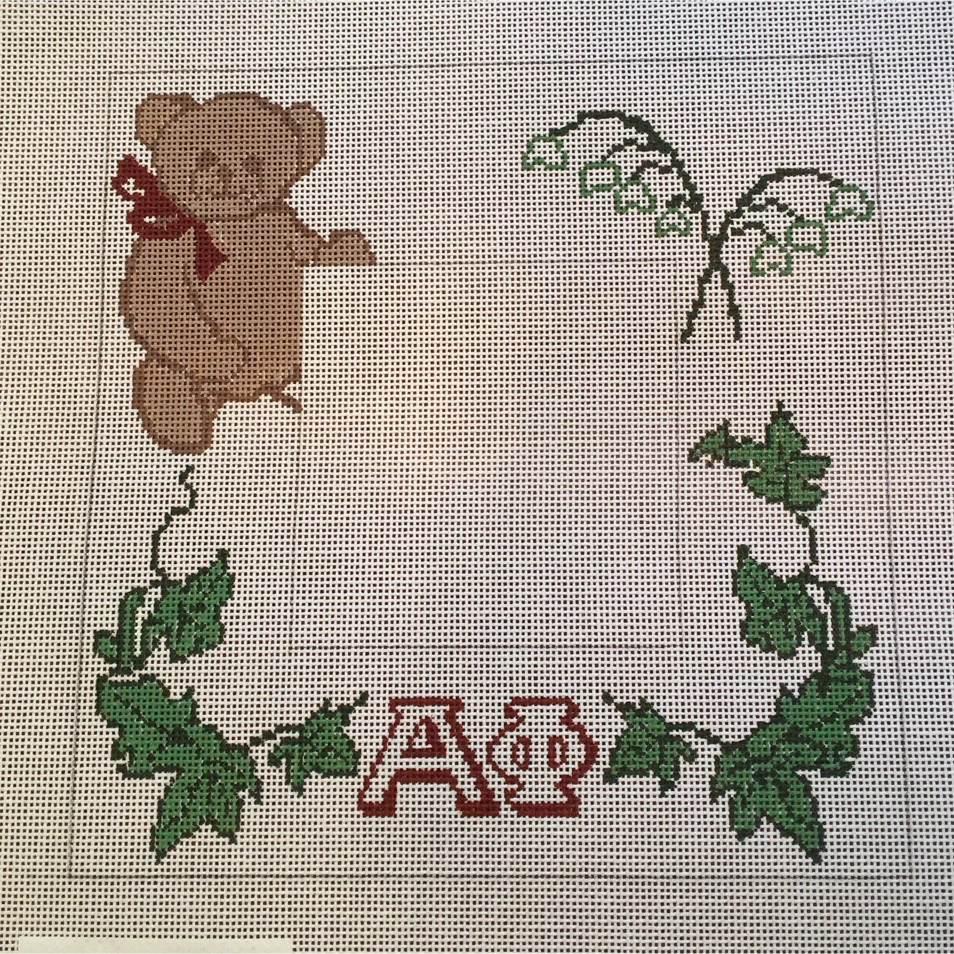 Alpha Phi Frame Canvas - KC Needlepoint