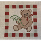 Alpha Phi Bear Canvas - KC Needlepoint