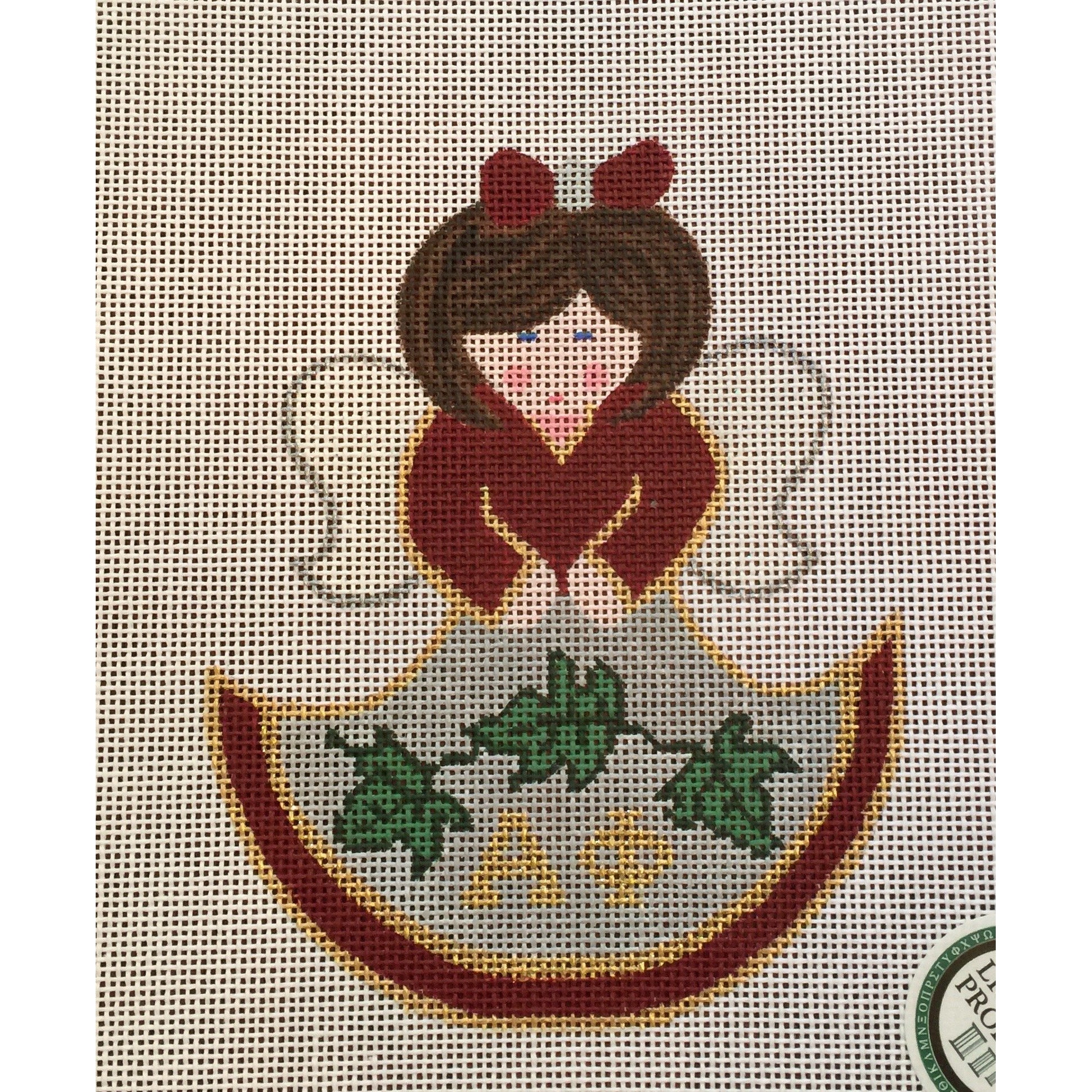 Alpha Phi Angel Canvas - KC Needlepoint