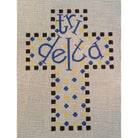 Delta Delta Delta Cross Canvas - KC Needlepoint