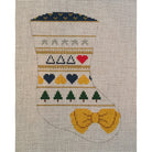 Delta Delta Delta Mini Sock Canvas - KC Needlepoint