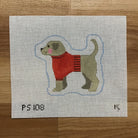 Yellow Lab Profile Canvas - KC Needlepoint