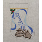 Alpha Delta Pi Lion Mini Sock Canvas - KC Needlepoint