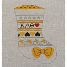 Kappa Alpha Theta Mini Sock Canvas - KC Needlepoint