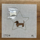 Dachshund Star Canvas - KC Needlepoint