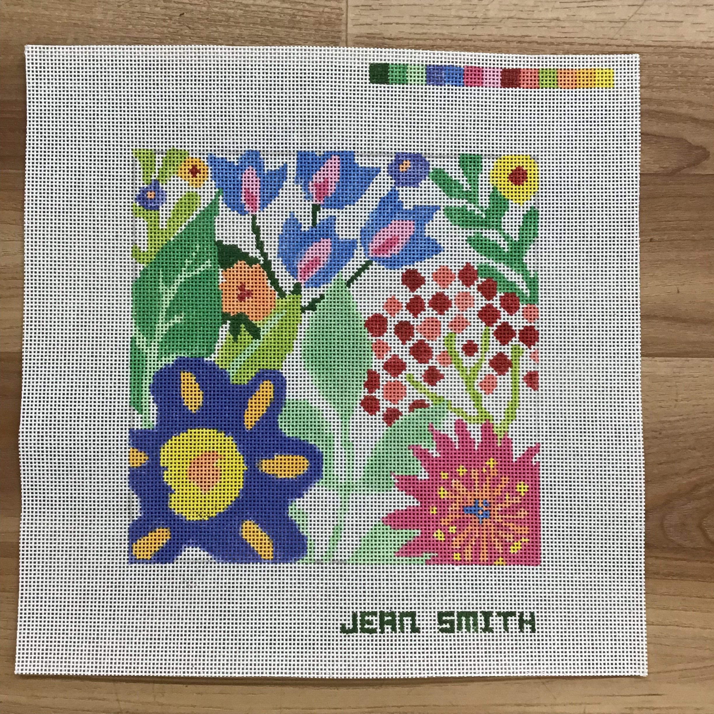 Small Fantasy Garden 8 Canvas - KC Needlepoint