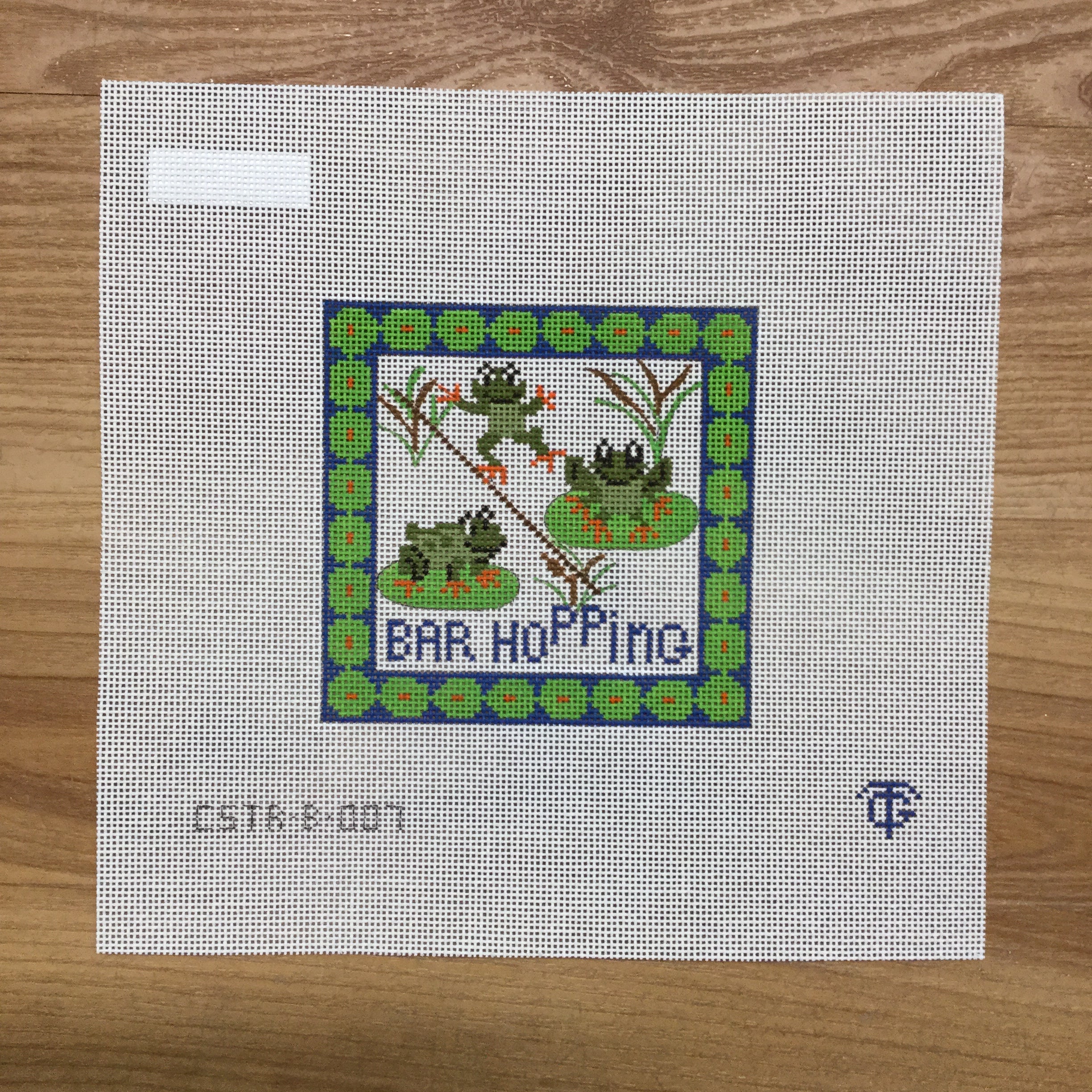 Bar Hopping Needlepoint Canvas - KC Needlepoint